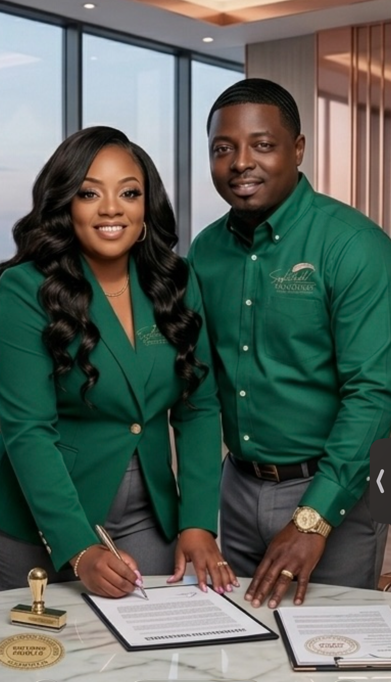 Danielle Allen and Nathaniel Davis — Co-Founders of Sophisticated Signatures